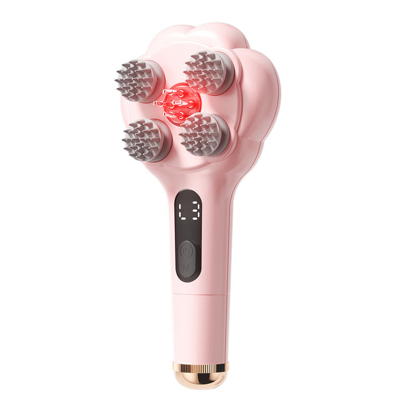 Cat Paw Air Cushion Massage Comb, Portable Kneading Hair Brush with Cleaning Function, Practical Gift